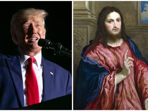 donald trump shares post proclaiming him second only to jesus