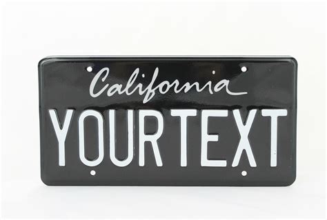 Ca California Us Usa License Plate Custom Number Plate Etsy