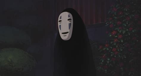 An Image Of No Face In Spirited Away No Face Is A Ghost Like Kami And