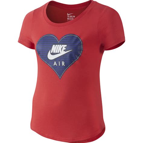 Nike Girls Sneaker Love T Shirt In Crimson Excell Sports Uk