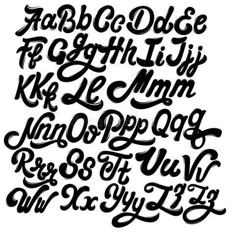 vector met de hand geschreven gotische doopvont voor het unieke van letters voorzien vector