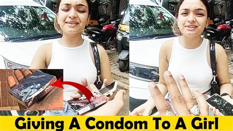 Giving A Cond M To Random Girls In India Part 5 Condom Prank