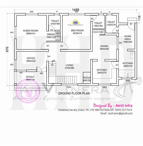 Ground Floor Plan Of House Vi Download Scientific Diagram