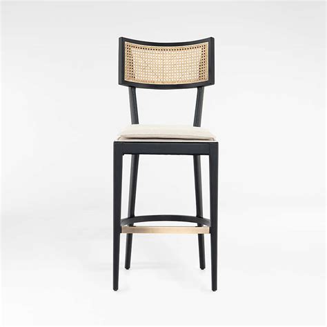 Libby Black Cane Counter Stool Reviews Crate And Barrel Canada