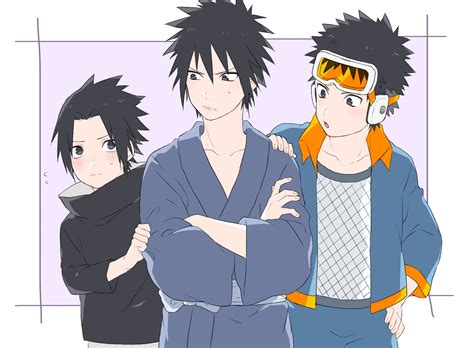 Uchiha Sasuke Madara And Obito Naruto Madara Uchiha Obito Kid Naruto