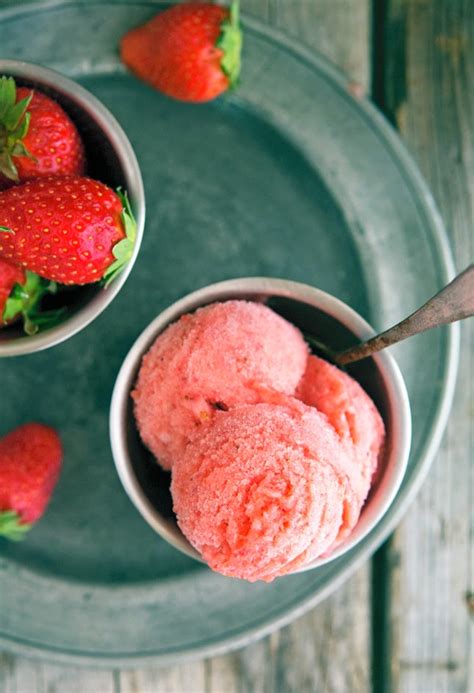 The Iron You 3 Ingredient Strawberry Ice Cream