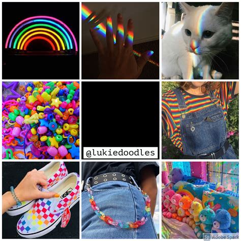 I Wanted To Make A Rainbowkidcore Moodboard For Some Time Here It Is