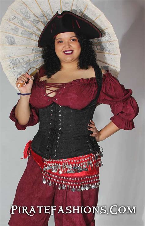 Saucy Pirate Wench Top Pirate Fashions