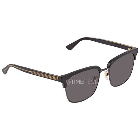 gucci grey square mens sunglasses gg0382s 001 56