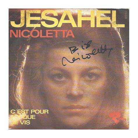 Autographe Nicoletta