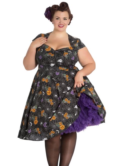 Hell Bunny Harlow 50s Plus Dress Attitude Clothing