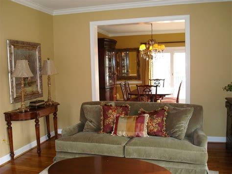 Sw Restrained Gold Paint Color For Living Room Would Go