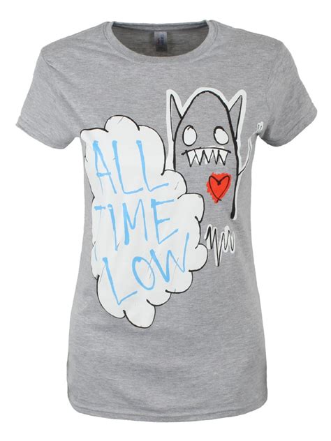Check spelling or type a new query. All Time Low Monster Ladies Skinny Fit T-Shirt - Offical ...