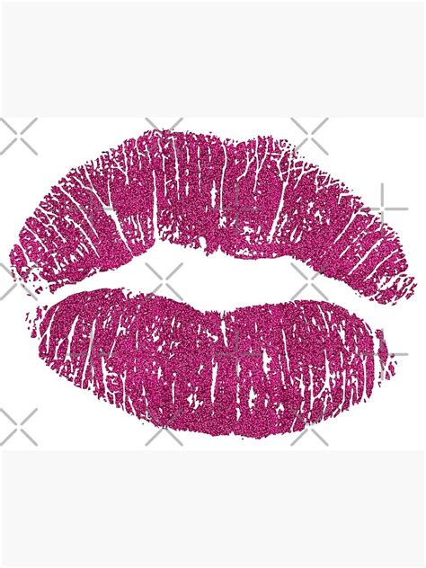 Pink Glitter Lips Framed Art Print For Sale By Myheadisaprison