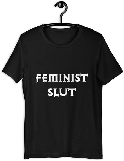 New Black Novelty Comedy T Shirt Feminist Slut Sexy Sex Positive