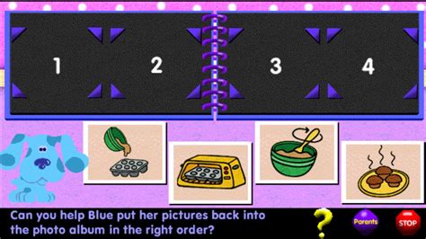 Blues Clues Picture Ordering 1998 Pc Game Youtube