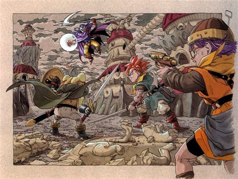 Concept Art Of Crono Frog Lucca Fighting Magus From Chrono Trigger By Akira Toriyama クロノトリガー