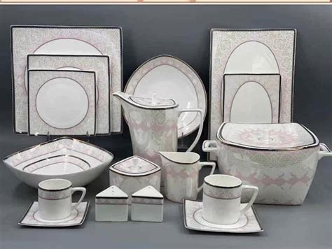 Latest New Full Design125pcs 66pcs Egyptian Dinnerware Luxury Fine