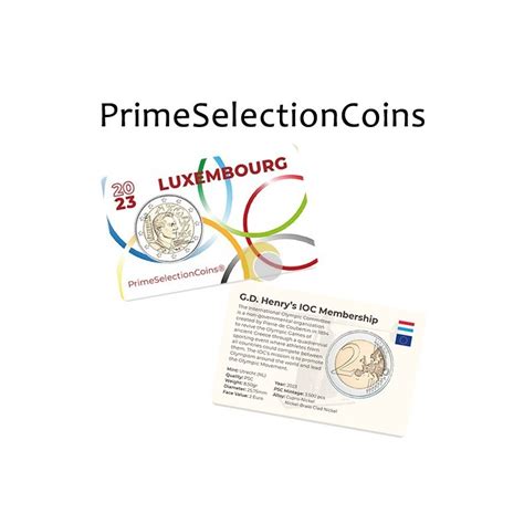 Luxembourg 2023 2€ Coincard Grand Duke Henri Numismatica Online