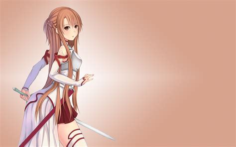 Anime Sword Anime Girls Yuuki Asuna Sword Art Online Wallpapers Hd