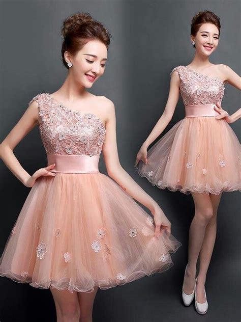 Peach Dress Vestidos De Fiesta Para Adolescentes Vestidos De Gala Cortos Vestidos Para