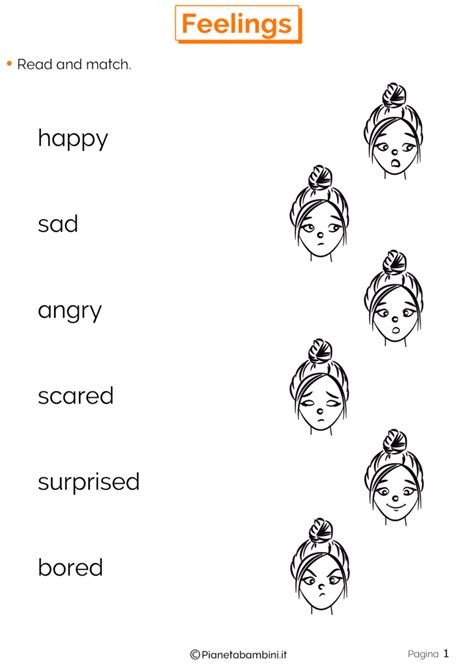 Con un approccio ludico e semplificato, il gioco prevede, previo ascolto, il riordino di lettere prestabilite che assumono il ruolo di elementi facilitanti all'esecuzione di tale compito. Emozioni in Inglese: Schede Didattiche per la Scuola ...