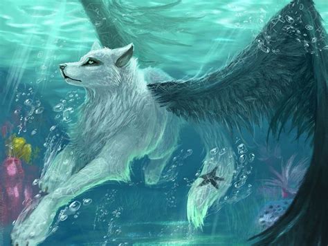Take A Look At These Spectacular Elemental Wolves Fantasy Wolf Anime