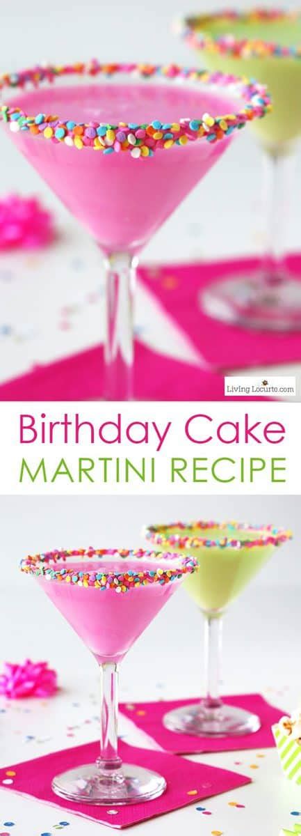 This awesome vodka birthday drink combines cake vodka, and white chocolate liqueur, and is garnished with frosting, whipped cream, and sprinkles for even more birthday dessert drink goodness. Birthday Cake Martini Recipe | Easy Party Cocktail