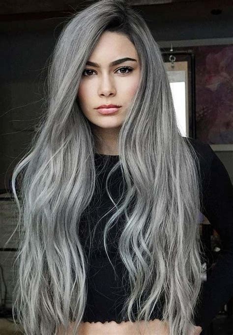 Stylish Silver Hairstyles For Women Cabello Color Plata Cabello Gris Plata Coloraci N De