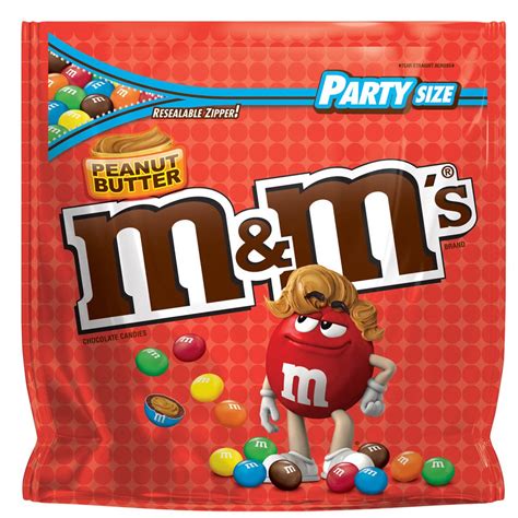 Buy Mandms Peanut Butter Chocolate Candy Party Size 34 Ounce Bag Online
