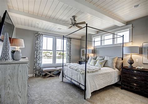 The contrast of brown and orange colors with white ceiling and colorful painting will certainly. Ranch-Style Home with Transitional Coastal Interiors ...