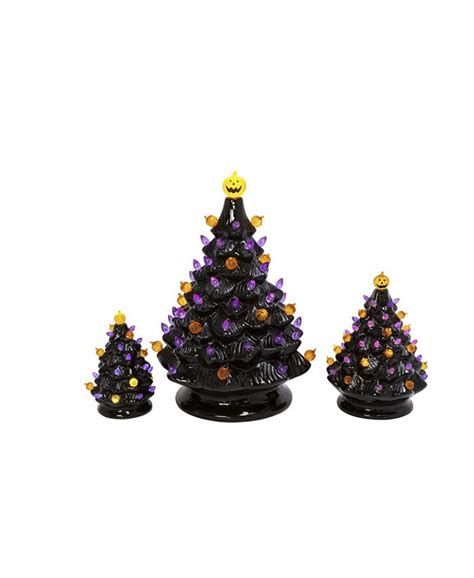Gerson International Battery Operated Lighted Dolomite Halloween Trees
