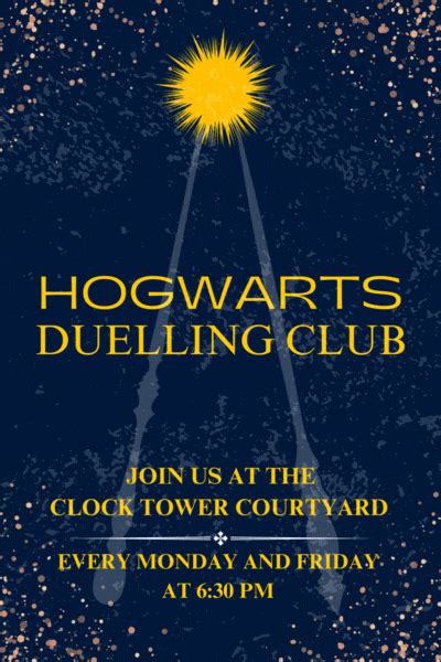Hogwarts Duelling Club Flyer Album On Imgur