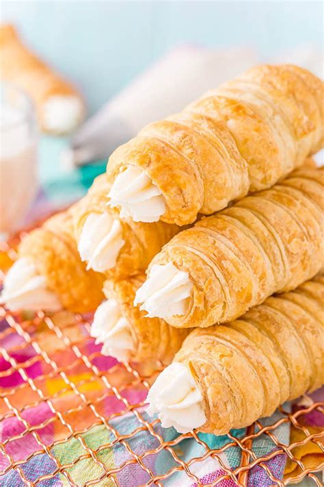 This Easy Cream Horns Recipe Is Made With Puff Pastry Thats Wrapped