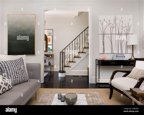 Living Room Contemporary Design Stock Photo Alamy