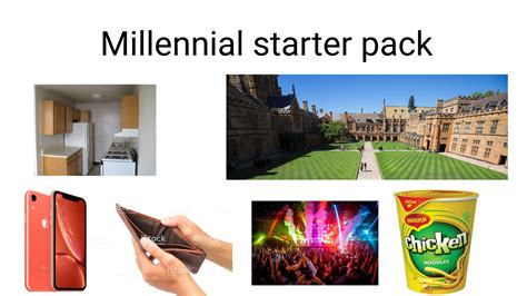 Millennial Starter Pack Rstarterpacks Starter Packs Know Your Meme