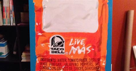 Just Finished A 24 X 48 Painting Of A Taco Bell Hot Sauce Packet For