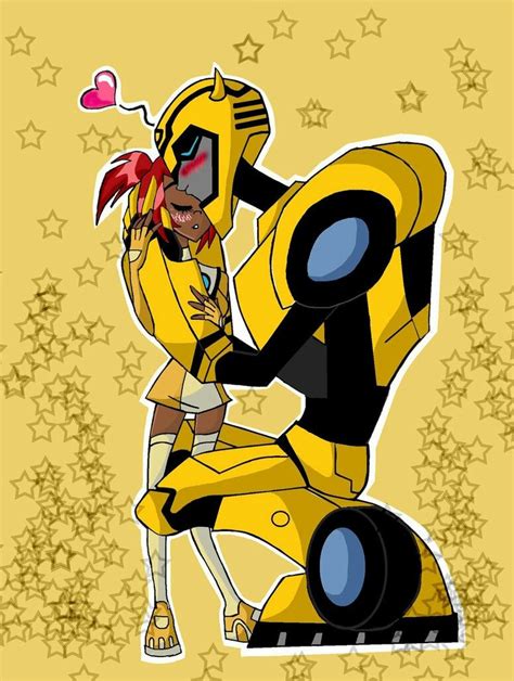 Sari Sumdac And Bumblebee By Jack104 Cartoon Transformers Orion Pax