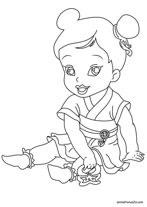 Barbie as the island princess coloring pages. Baby Disney princesses coloring Pages
