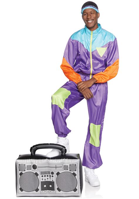 Awesome 80s Track Suit Costume For Men