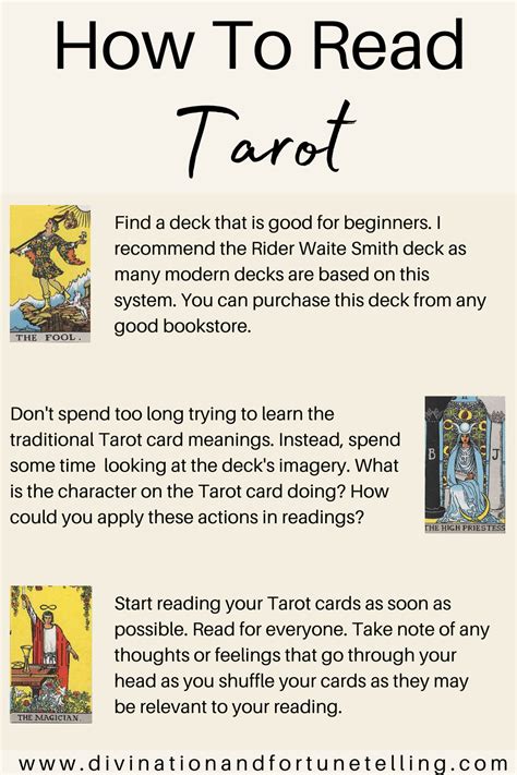 How To Read The Tarot Cards For Beginners Printable Form Templates