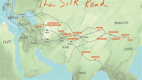 Silk Road Route Map