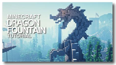 Minecraft How To Build A Dragon Statue Fountain Youtube