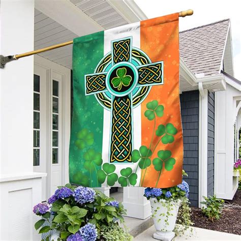 Irish Celtic Knot Cross Flag Mln923f Flagwix
