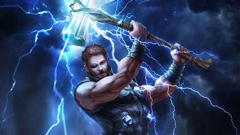 Thor Stormbreaker Lightning K Hd Wallpaper Rare Gallery