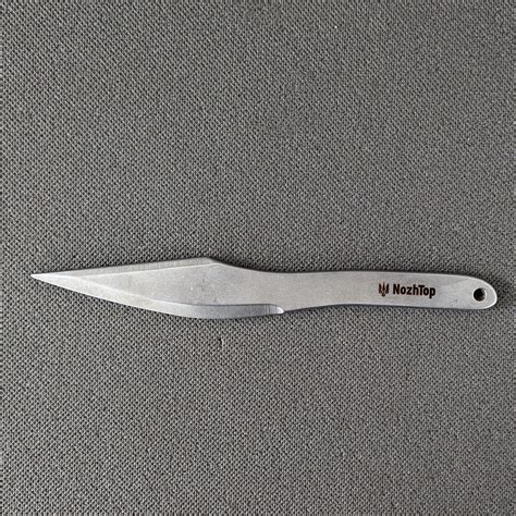 Nozhtop No Spin Throwinng Knife Hawk 8mm 290g Carbon Steel Stonewash