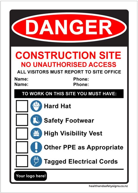 Hazard Boards Health And Safety Signs