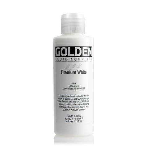 Titanium White Golden Fluid Acrylics