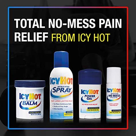 Icy Hot Medicated Spray 37 Ounce Aerosol Pack Of 4