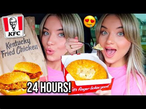 I Only Ate KFC For 24 HOURS YouTube